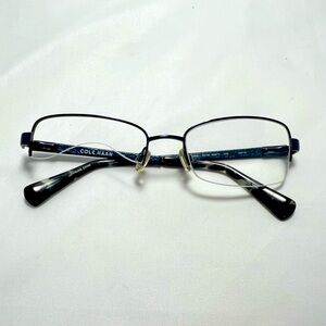 Cole Haan Half-Rimless Navy Eyeglasses - Frames Only